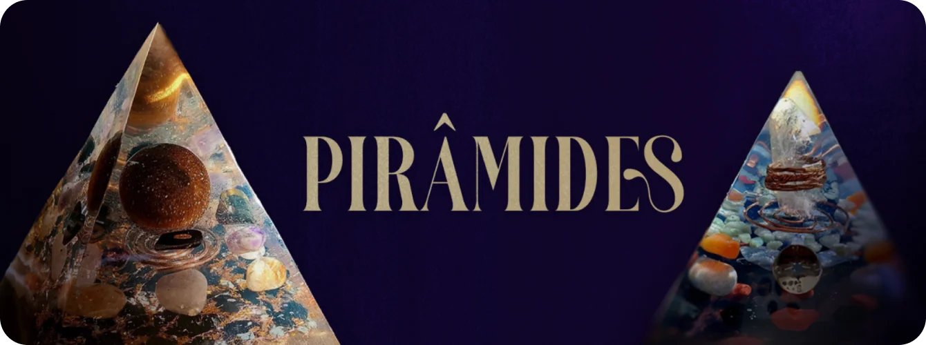 Banner Resaltando as Piramides da Inspire orgonites