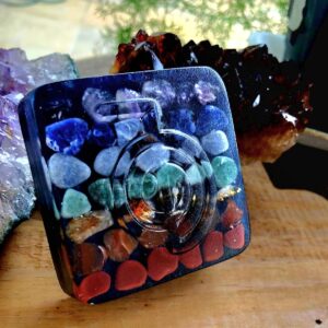 Terapeutico Cho Ku Rei transparente + 7 Chakras Preto