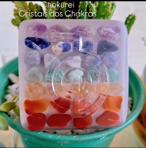 Terapeutico Cho Ku Rei transparente + 7 Chakras Branco